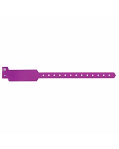 Sentry® SuperBand® Write-On Wristband Poly Clasp Closure 1" x 10" Pediatric Grape, 500 per Box
