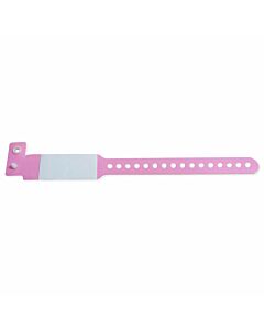 Sentry® Bar Code LabelBand® Shield Wristband Poly 3/4" x 6-3/4" Infant Pink, 500 per Box
