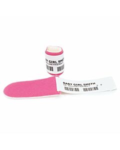 Precision® Neonatal Soft Foam Band with Shield 1" x 6-1/4" Premie Pink, 12 per Box
