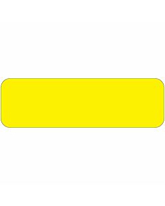Color Code Label Rectangle 1 5/8" x 7/8" Bright Yellow Paper Permanent - 1000 per Roll