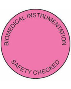 Label Paper Permanent Biomedical Instrument  Fl. Pink 1000 per Roll