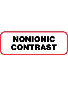 Label Paper Permanent Nonionic Contrast 1 1/2" x 1/2", White with Red, 1000 per Roll