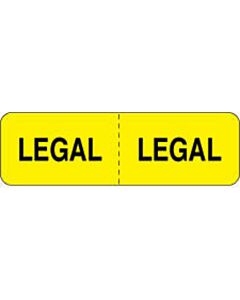 Label Wraparound Paper Permanent Legal 2-7/8" x 7/8" Fl. Yellow, 1000 per Roll