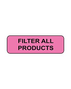 Lab Communication Label (Paper, Permanent) Filter All Products  1 1/4"x3/8" Fluorescent Pink - 1000 per Roll