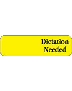 Redi-Tag® Flags & Tags "Dictation Needed" Yellow Removable 1-7/8" x 9/16" 120 per Roll, 6 Rolls per Pack
