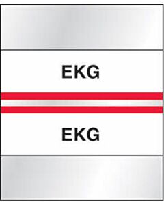 Chart Tab Paper Ekg Ekg 1 1/4" x 1 1/2" Red 100 per Package