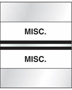 Chart Tab Paper Misc. Misc. 1 1/4" x 1 1/2" Black 100 per Package