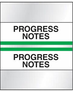 Chart Tab Paper Progress Notes 1 1/4" x 1 1/2" Light Green 100 per Package