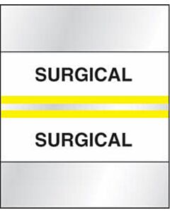 Chart Tab Paper Surgical Surgical 1 1/4" x 1 1/2" Yellow 100 per Package