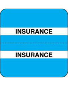 Chart Tab Paper Insurance Insurance 1 1/2" x 1 1/2" Blue 100 per Roll