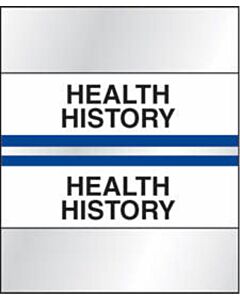 Chart Tab Paper Health History 1 1/4" x 1 1/2" Blue 100 per Package