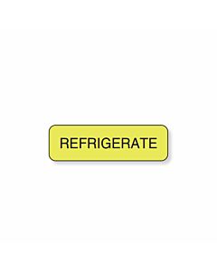 Label Paper Permanent Refrigerate 1 1/4" x 3/8", Fl. Yellow, 1000 per Roll