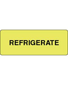 Label Paper Permanent Refrigerate 2" x 3/4", Fl. Yellow, 1000 per Roll