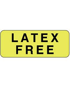 Label Paper Permanent Latex Free 2 1/4" x 7/8", Fl. Yellow, 1000 per Roll