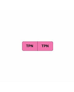 IV Label Paper Permanent TPN TPN 1 1/2" Core 2 7/8"x7/8" Fl. Pink 1000 per Roll