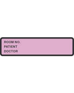 Binder/Chart Label Paper Removable Room No. Patient 5 3/8" x 1 3/8" Lilac 500 per Roll