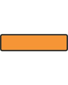 Binder/Chart Label Paper Removable 5 3/8" x 1 3/8" Fl. Orange 500 per Roll