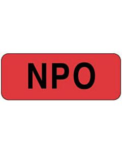 Label Paper Permanent NPO 2 1/4" x 7/8", Fl. Red, 1000 per Roll