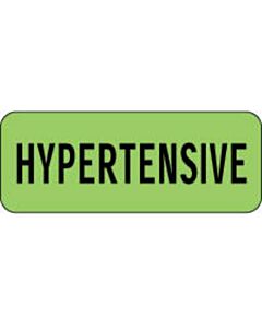 Label Paper Permanent Hypertensive 2 1/4" X 7/8" Fl. Green 1000 per Roll