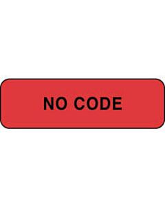Label Paper Permanent No Code 1 1/4" x 3/8", Fl. Red, 1000 per Roll