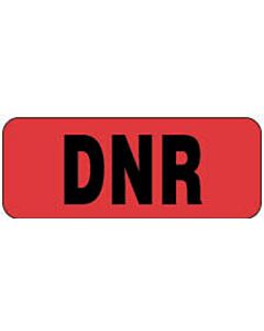 Label Paper Permanent DNR  2 1/4"x7/8" Fl. Red 1000 per Roll