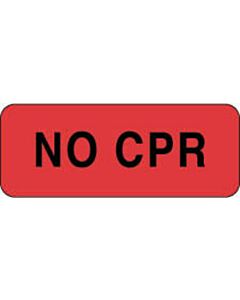 Label Paper Permanent No CPR 2 1/4" x 7/8", Fl. Red, 1000 per Roll