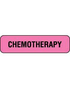 Label Paper Permanent Chemotherapy  1 1/4"x3/8" Fl. Pink 1000 per Roll
