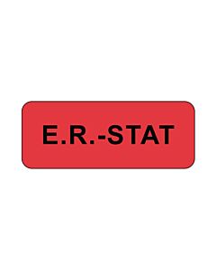 Lab Communication Label (Paper, Permanent) ER- Stat  2 1/4"x7/8" Fluorescent Red - 1000 per Roll