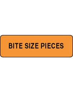 Label Paper Permanent Bite Size Pieces  1 1/4"x3/8" Fl. Orange 1000 per Roll