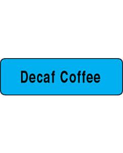 Label Paper Permanent Decaf Coffee  1 1/4"x3/8" Blue 1000 per Roll
