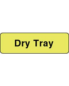 Label Paper Permanent Dry Tray  1 1/4"x3/8" Fl. Yellow 1000 per Roll