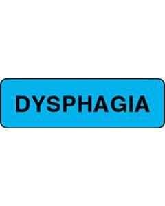 Label Paper Permanent Dysphagia  1 1/4"x3/8" Blue 1000 per Roll