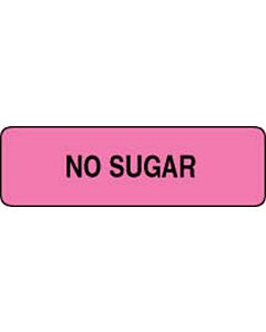 Label Paper Permanent No Sugar 1 1/4" x 3/8", Fl. Pink, 1000 per Roll