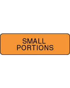 Label Paper Permanent Small Portions 1 1/4" x 3/8", Fl. Orange, 1000 per Roll