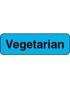 Label Paper Permanent Vegetarian 1 1/4" x 3/8", Blue, 1000 per Roll