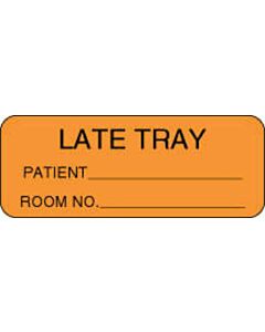 Label Paper Permanent Late Tray 2 1/4" x 7/8", Fl. Orange, 1000 per Roll