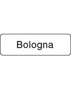 Label Paper Permanent Bologna  1 1/4"x3/8" White 1000 per Roll