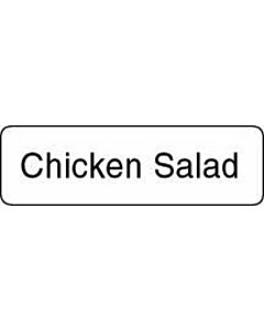Label Paper Permanent Chicken Salad  1 1/4"x3/8" White 1000 per Roll