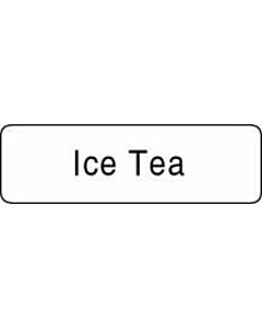 Label Paper Permanent Ice Tea, 1 1/4" x 3/8", White, 1000 per Roll