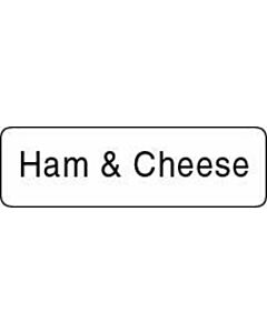 Label Paper Permanent Ham & Cheese  1 1/4"x3/8" White 1000 per Roll