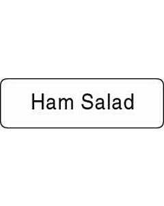 Label Paper Permanent Ham Salad  1 1/4"x3/8" White 1000 per Roll
