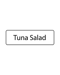 Label Paper Permanent Tuna Salad 1 1/4" x 3/8", White, 1000 per Roll