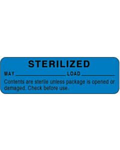 Label Paper Permanent Sterilized May 2 7/8" x 7/8", Blue, 1000 per Roll