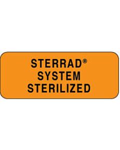 Label Tyvek Permanent Sterrad System 2-1/4" X 7/8" Fl. Orange 1000 per Roll