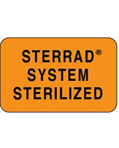 Label Paper Permanent Sterrad System 1 3/4" x 1", 1/8", Fl. Orange, 250 per Roll