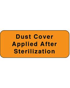 Label Paper Removable Dust Cover Applied 2 1/4" x 7/8", Fl. Orange, 1000 per Roll