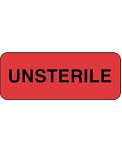 Label Paper Removable Unsterile 2 1/4" x 7/8", Fl. Red, 1000 per Roll