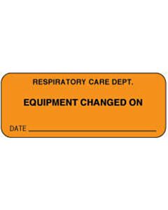 Label Paper Permanent Respiratory Care 2 1/4" x 7/8", Fl. Orange, 1000 per Roll