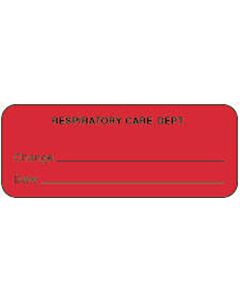Label Paper Permanent Respiratory Care 2 1/4" x 7/8", Fl. Red, 1000 per Roll