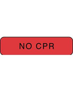 Label Paper Permanent No CPR 1 1/4" x 3/8", Fl. Red, 1000 per Roll